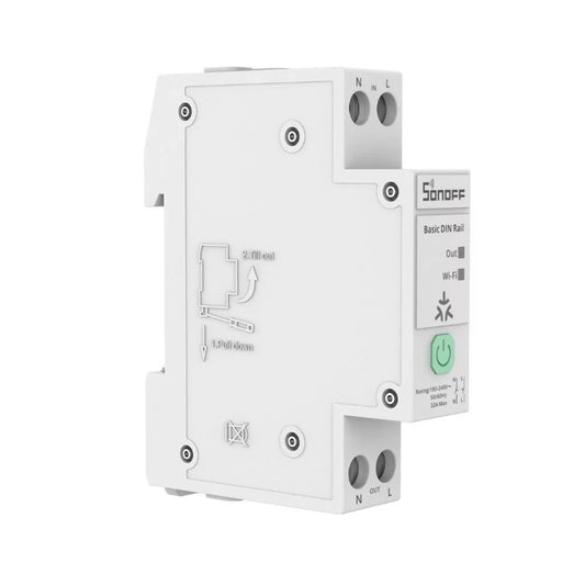 Sonoff BASIC-1GSP DIN Rail – Smart 32A Relay Energy Monitoring WiFi Matter BT