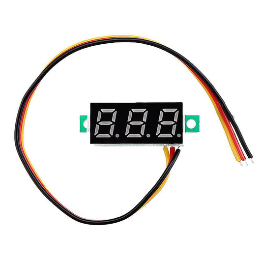 LED Voltmeter Spannung Digital Anzeige 0.28 Zoll 0V-100V - diverse Farben - NEU
