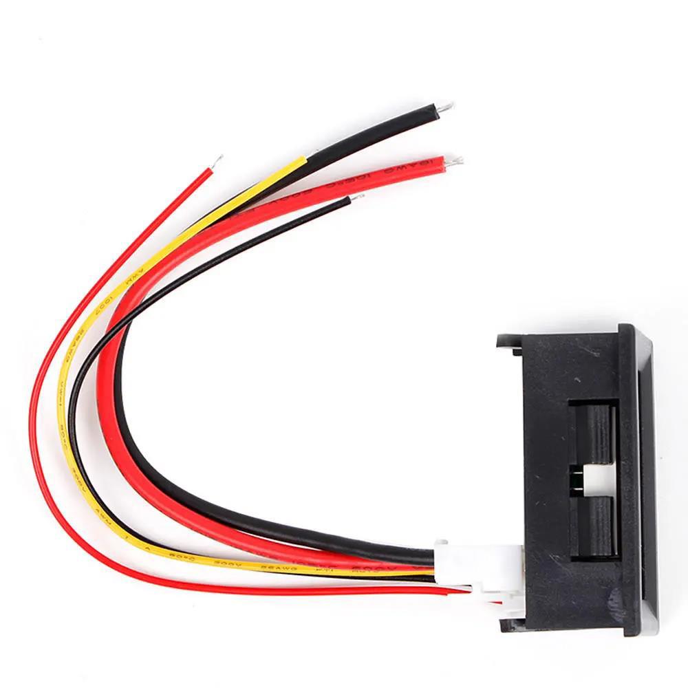 Geekcreit Mini Digital Voltmeter Amperemeter DC 100V 10A Blau + Rot Dual LED