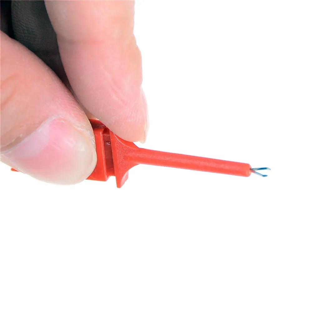 10x Bunte Test Haken Hook Clip Mini Grabbers SMD Logic IC Testsonde Prüfspitze