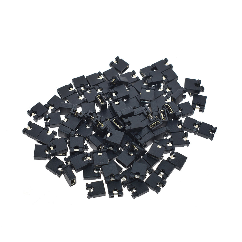 10-100x Steckbrücke Jumper Adressierstecker Kurzschluss Pitch RM 2,54mm offen