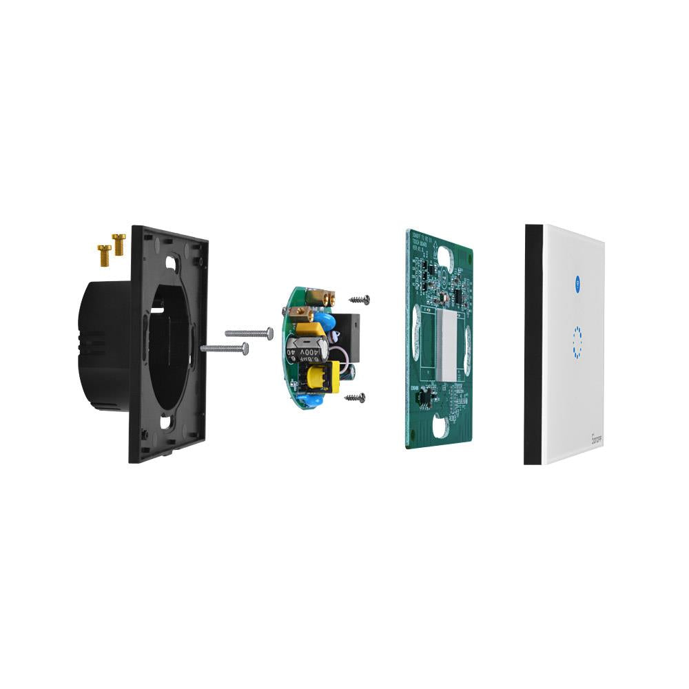 SONOFF TX-T4EU1C WiFi Ein-Draht Smart Wandschalter - Tasmota 14 Alexa ioBroker