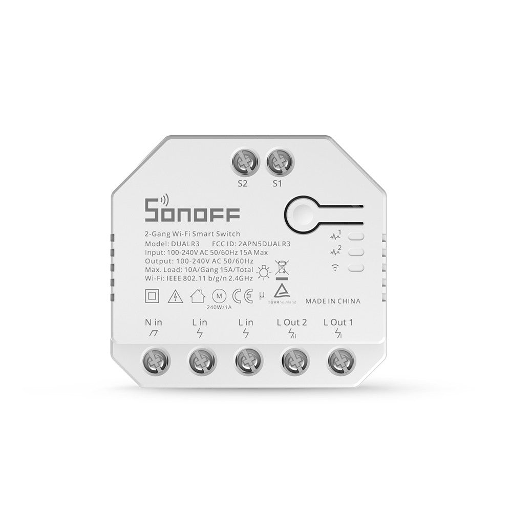 SONOFF DUAL R3 WiFi Smart Switch Verbrauchsmessung - Tasmota 15 opt. calibrated