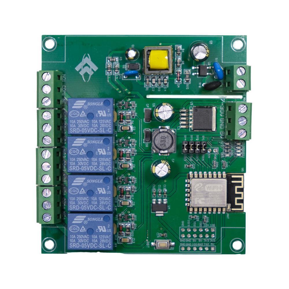 LC Technology ESP8266 ESP-12F WiFi 4 Kanal Relais DC5-30V AC90-250V Tasmota 14