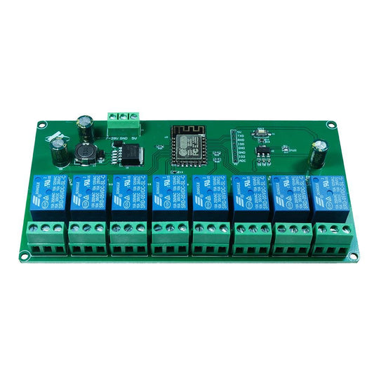 LC Technology ESP8266 ESP-12F WiFi 8 channel relay DC5V - DC7-28V Tasmota 15