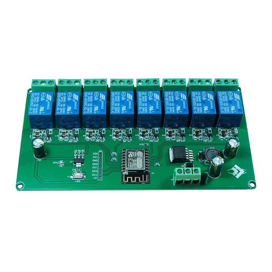 LC Technology ESP8266 ESP-12F WiFi 8 channel relay DC5V - DC7-28V Tasmota 15