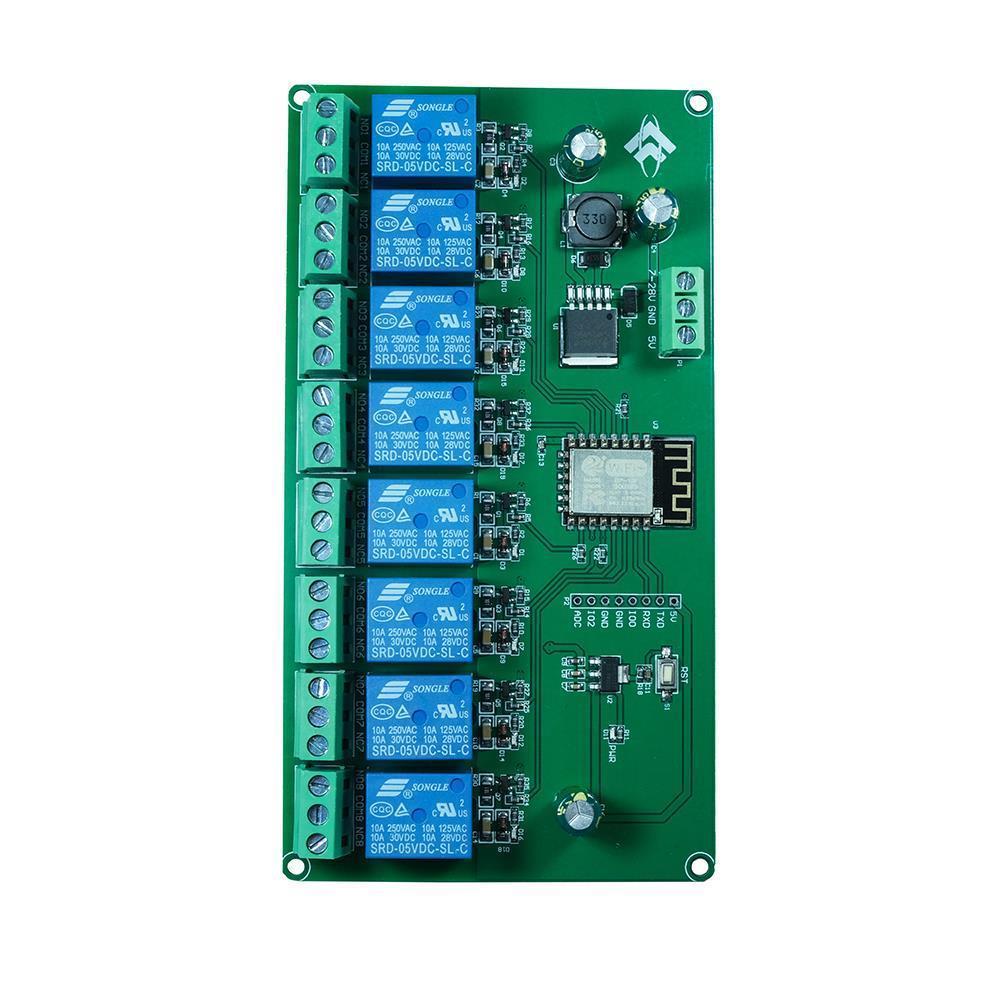 LC Technology ESP8266 ESP-12F WiFi 8 Kanal Relais DC5V - DC7-28V Tasmota 15