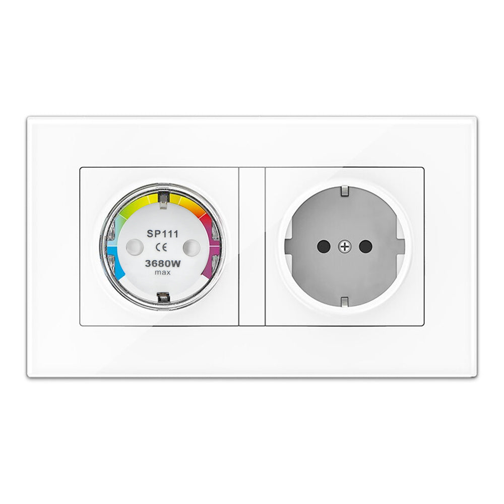 2X Gosund SP111 16A 3680W consumption measurement WIFI Tasmota 15 optionally calibrated