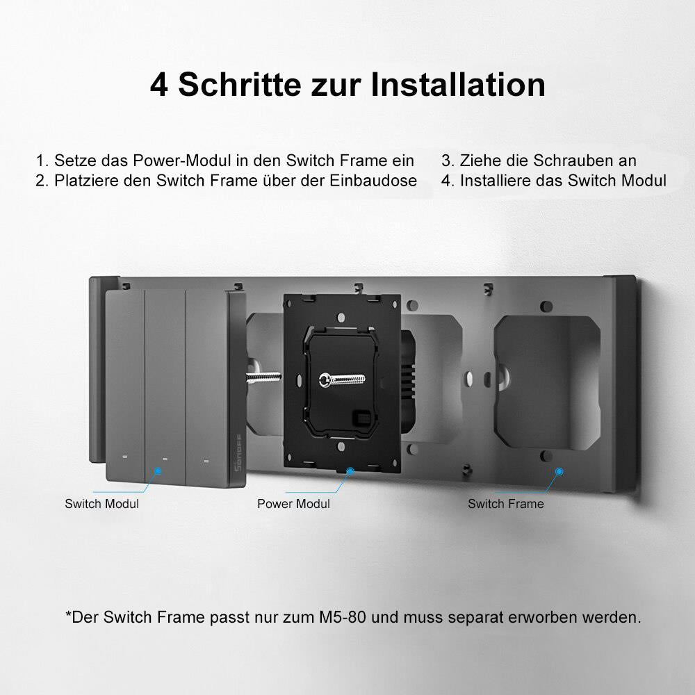 SONOFF M5 SwitchMan 1/2/3 Channel WiFi Mechanical Wall Switch Tasmota 14