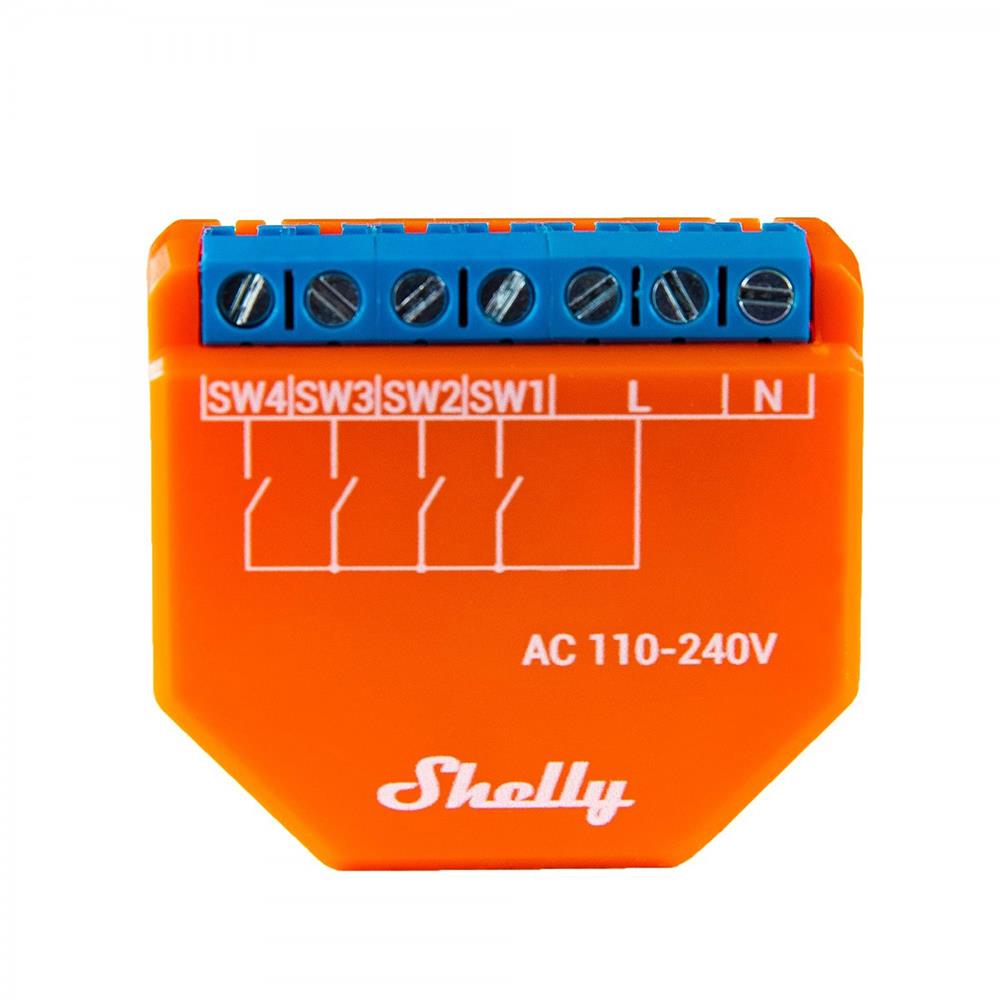 Shelly Plus i4 4 Kanal Smart WiFi Steuergerät 110-240V AC ESP32 MQTT Tasmota 15
