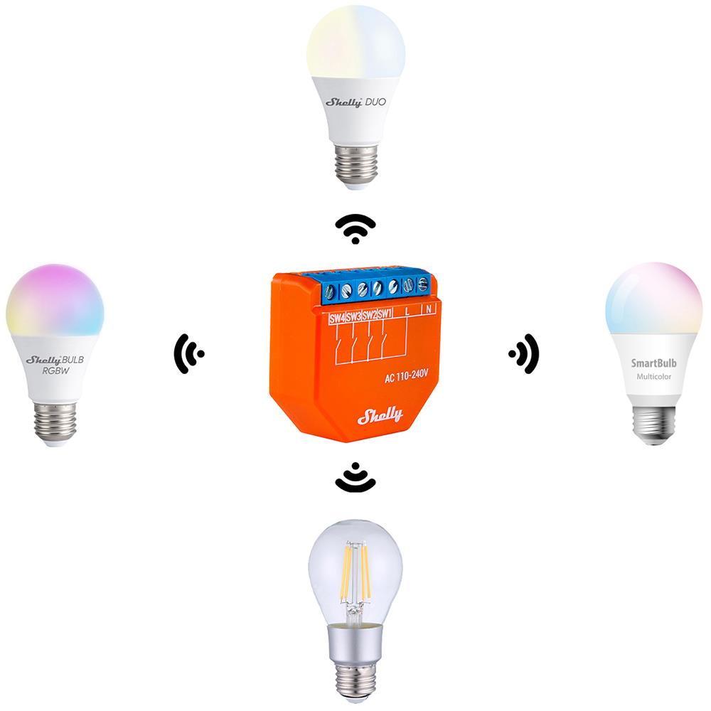 Shelly Plus i4 4 Kanal Smart WiFi Steuergerät 110-240V AC ESP32 MQTT Tasmota 15