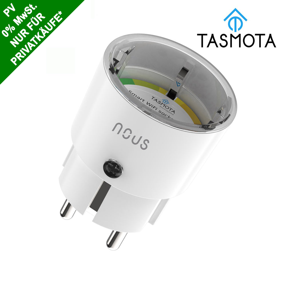 Nous A1T 16A 3680W WiFi power socket - Tasmota - optional calibrated PV