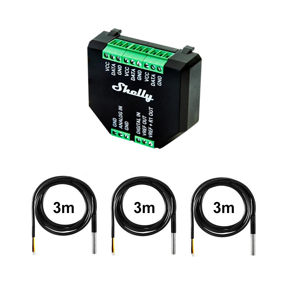 Shelly Plus AddOn Sensor Extension for Plus Devices opt. max. 5x DS18B20