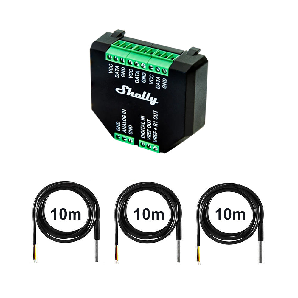 Shelly Plus AddOn Sensor Extension for Plus Devices opt. max. 5x DS18B20