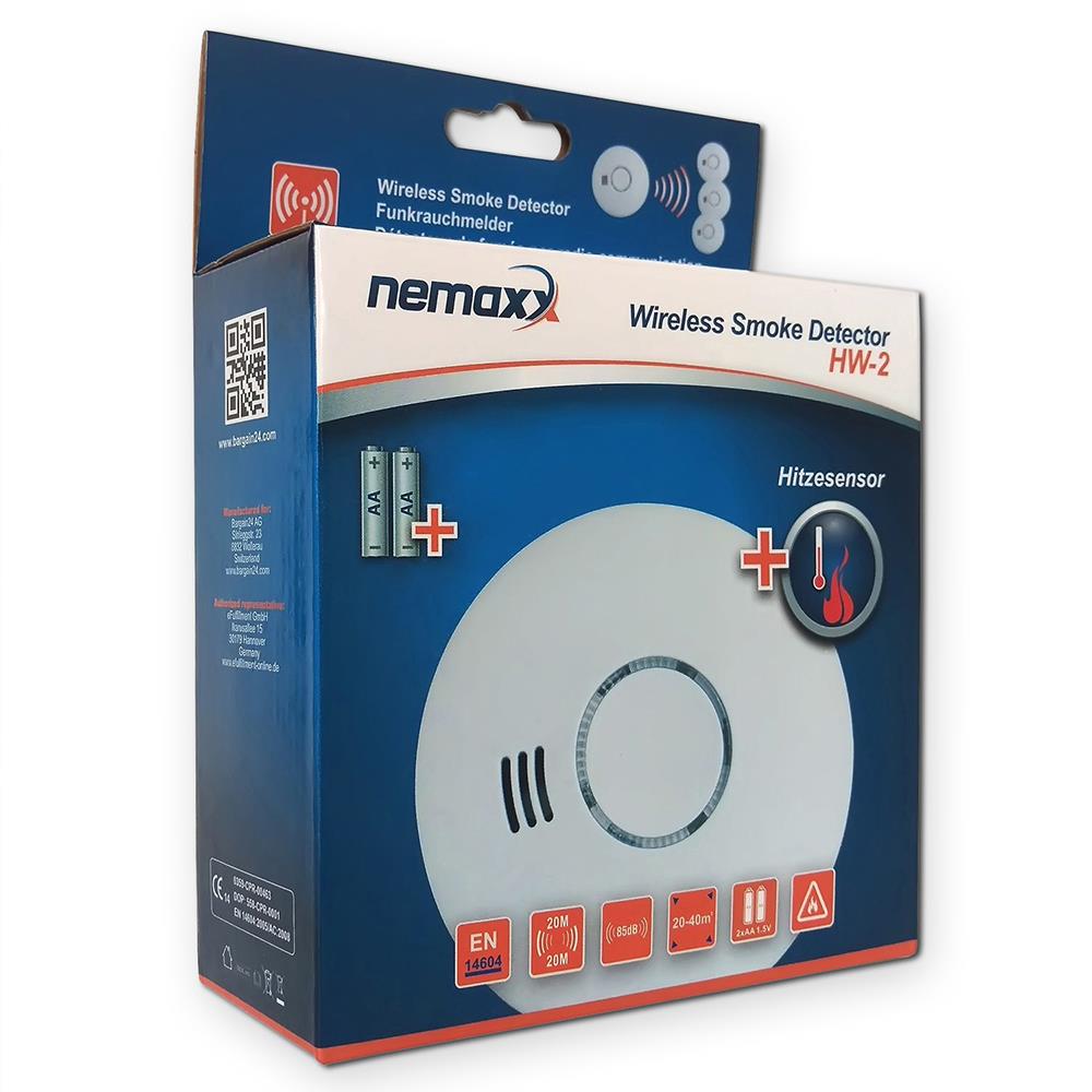 Unitec EIM-213 Funkrauchwarnmelder smoke detector 433MHZ 85db Sonoff RF Bridge