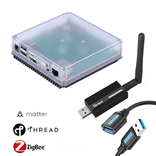 Home Assistant Green Smart Home Hub 2X USB, Gigabit LAN opt. Sonoff ZBDongle-E