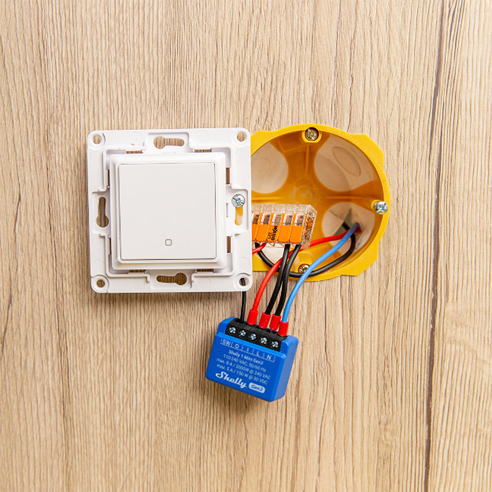 Shelly Plus 1 Mini Gen3 8A DC-AC ESP32 Unterputz WiFi Schalter Relais Tasmota 15