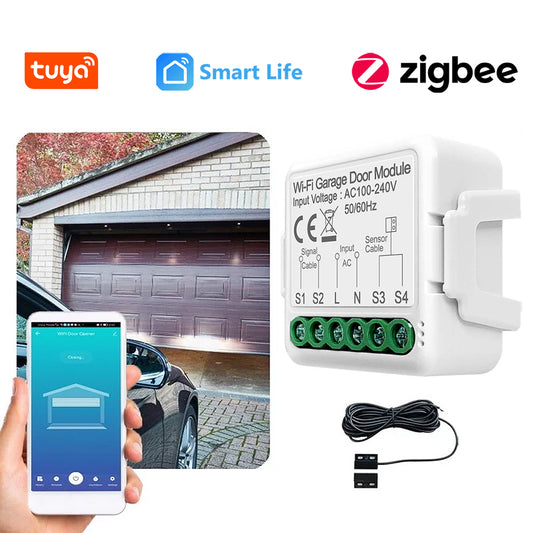 Avatto Tuya GDS01 WiFi Smart Garage Door Opener Door Opener Contact with Sensor Alexa