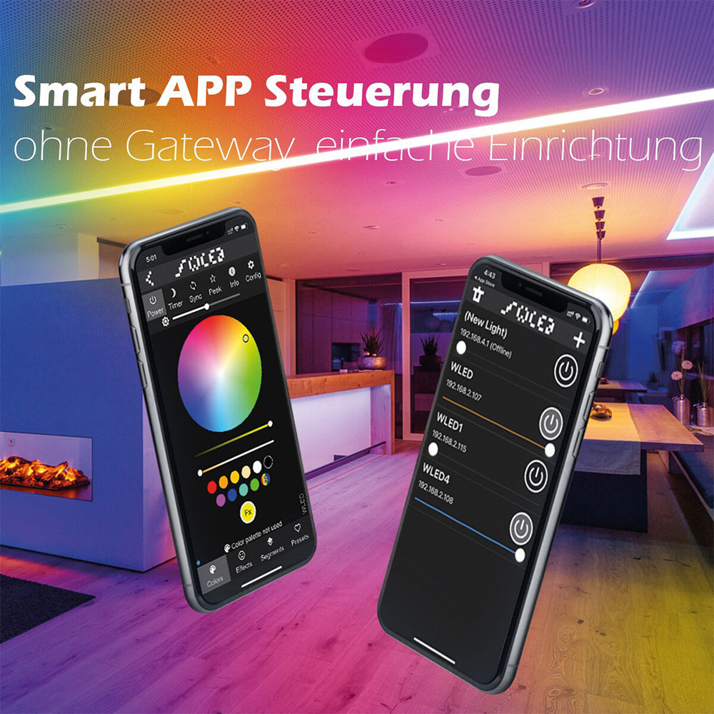 Gledopto GL-C-010WL-D 5V-24V Smart WiFi WLED LED Strip Controller +MIC +UART