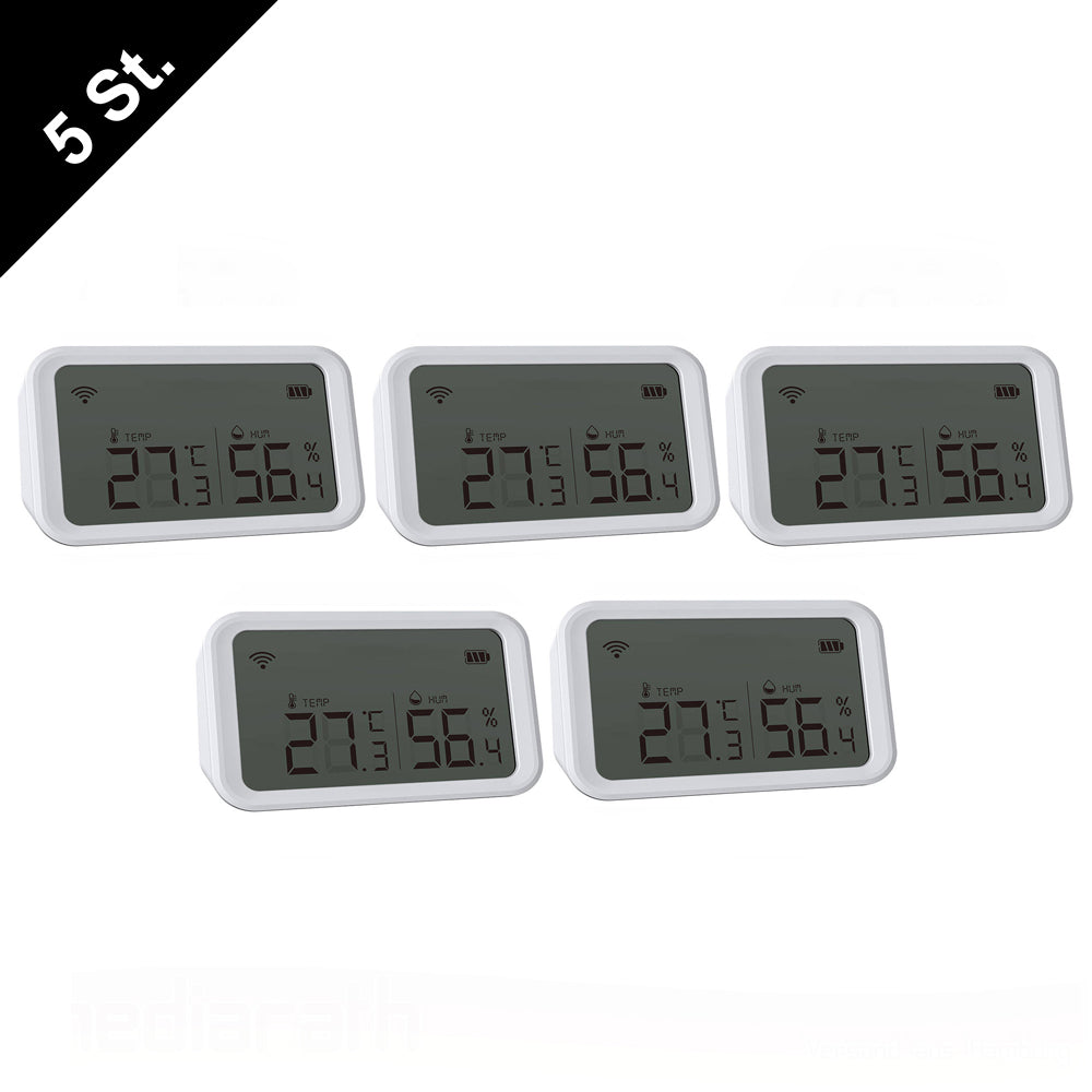NEO NAS-TH02BH Zigbee 3.0 Smart Temperature - Humidity Sensor with LCD Screen