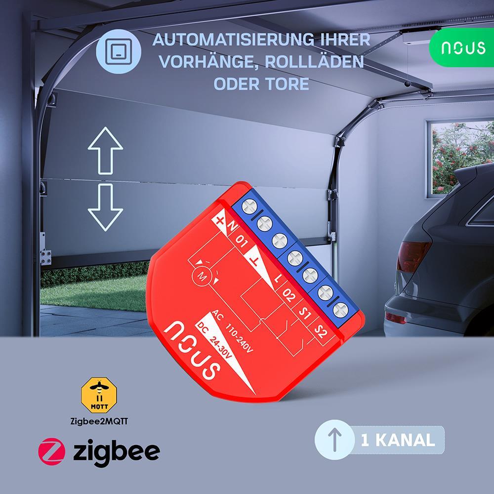 NOUS B4Z Zigbee 3.0 Smart Curtain Module Curtain Roller Shutter Switch AC - DC