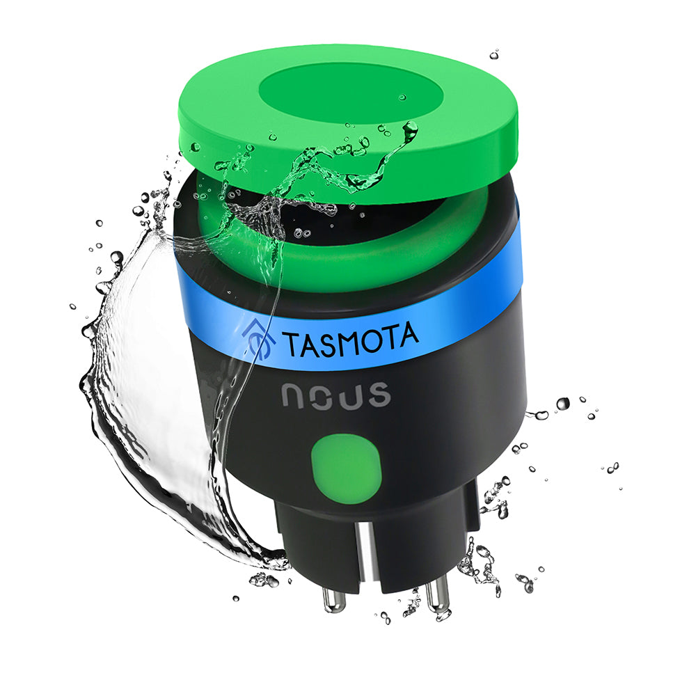 Nous A6T WiFi IP44 Outdoor Smart Socket 16A energy measurement Tasmota preinstalled