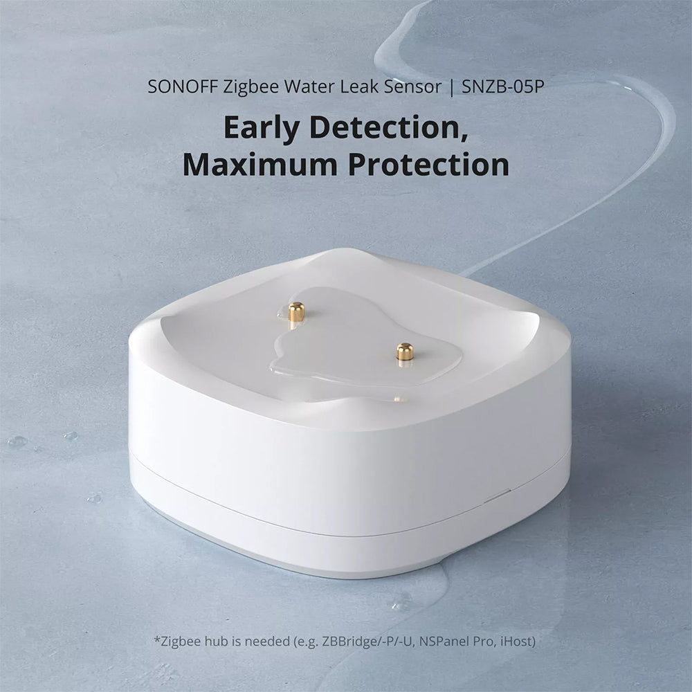 Sonoff SNZB-05P Zigbee Smart Water Leak Sensor - WLDC200 Extension ZHA 2MQTT
