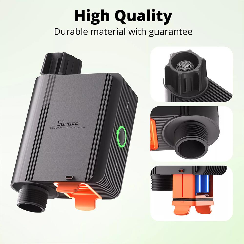 Sonoff SWV-BSP Zigbee Smart Irrigation System Water Valve ZHA 2MQTT