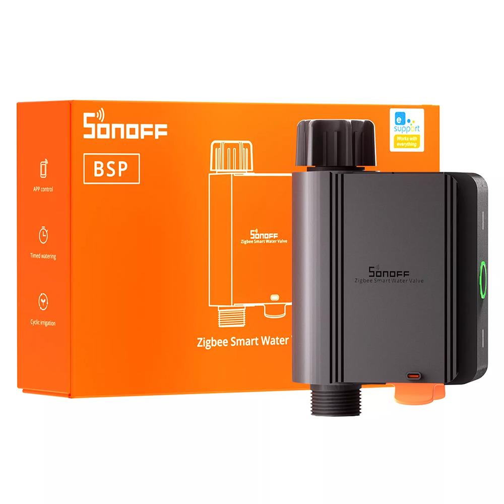 Sonoff SWV-BSP Zigbee Smart Irrigation System Water Valve ZHA 2MQTT