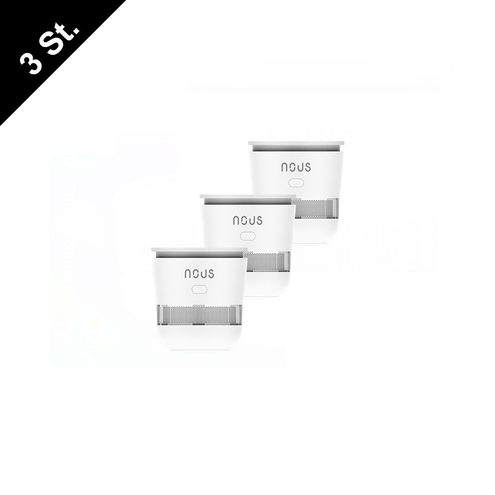 NOUS E8 Zigbee 3.0 Smart Smoke Detector Smoke Sensor Photoelectric 85dB 2MQTT ZHA