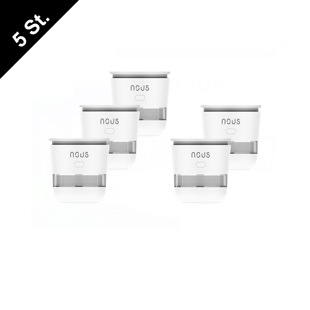 NOUS E8 Zigbee 3.0 Smart Smoke Detector Smoke Sensor Photoelectric 85dB 2MQTT ZHA
