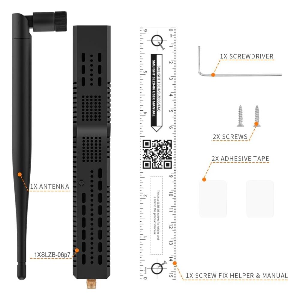 SMLIGHT SLZB-06p7 Zigbee PoE USB Wi-Fi Adapter Zigbee2MQTT ZHA Thread CC2652P7