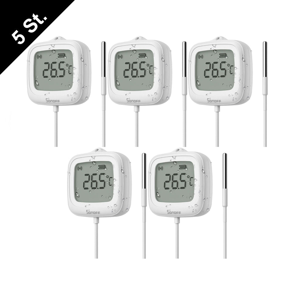Sonoff SNZB-02LD ZIGBEE 3.0 IP65 LCD Display Thermometer with External Temperature Probe
