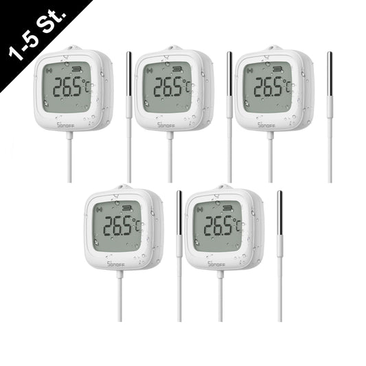 Sonoff SNZB-02LD ZIGBEE 3.0 IP65 LCD Display Thermometer mit Temperaturfühler