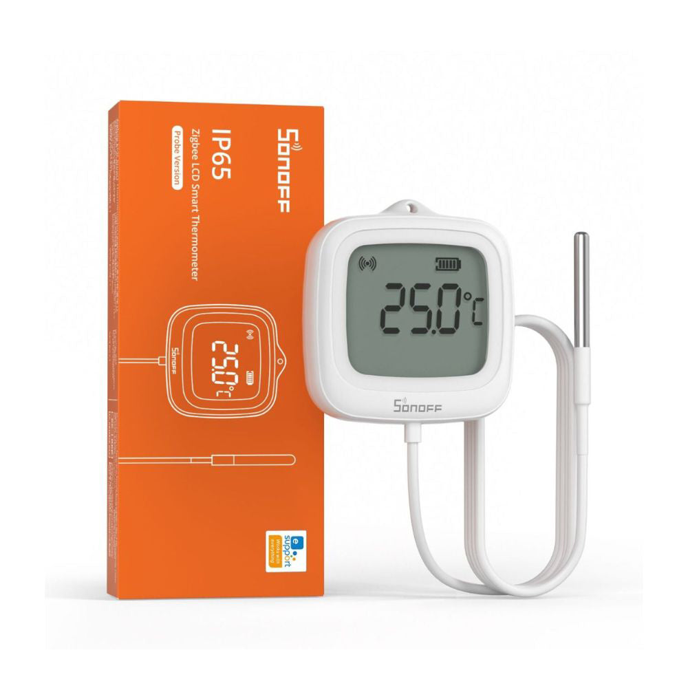 Sonoff SNZB-02LD ZIGBEE 3.0 IP65 LCD Display Thermometer with External Temperature Probe