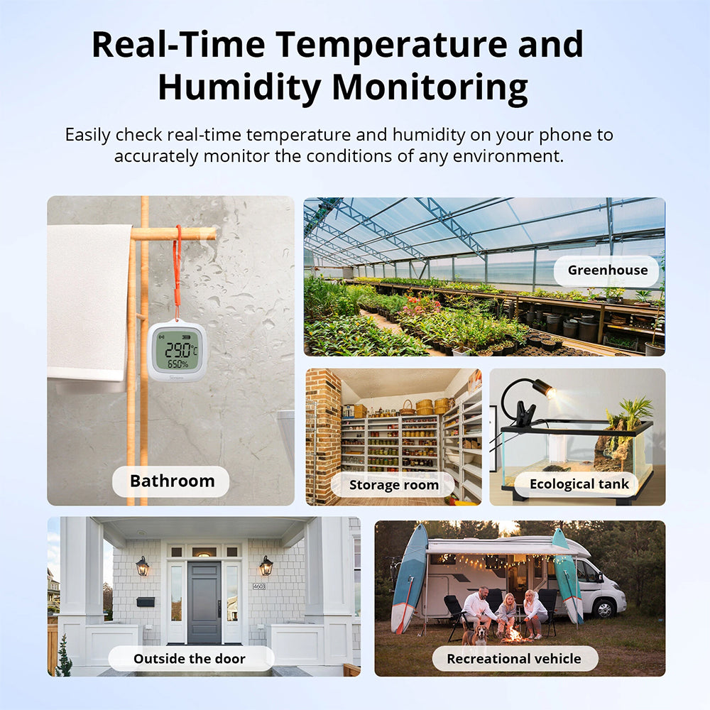 Sonoff SNZB-02WD ZIGBEE 3.0 IP65 Temperatur Feuchtigkeitssensor mit LCD Display