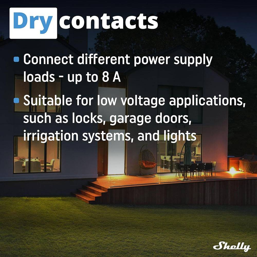 Shelly Wave 1 MINI 1 Channel Smart Switch 8A 240V AC 5A 30V DC Z-WAVE