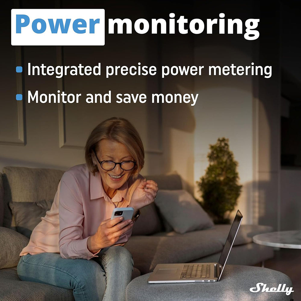 Shelly Wave 1PM MINI 1 Channel Smart Switch with Power Metering 8A 240V AC Z-Wave