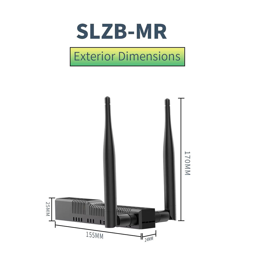 SMLIGHT SLZB-MR4U Zigbee Thread Multiradio CC2674P10 EFR32MG26 LAN PoE USB Wi-Fi