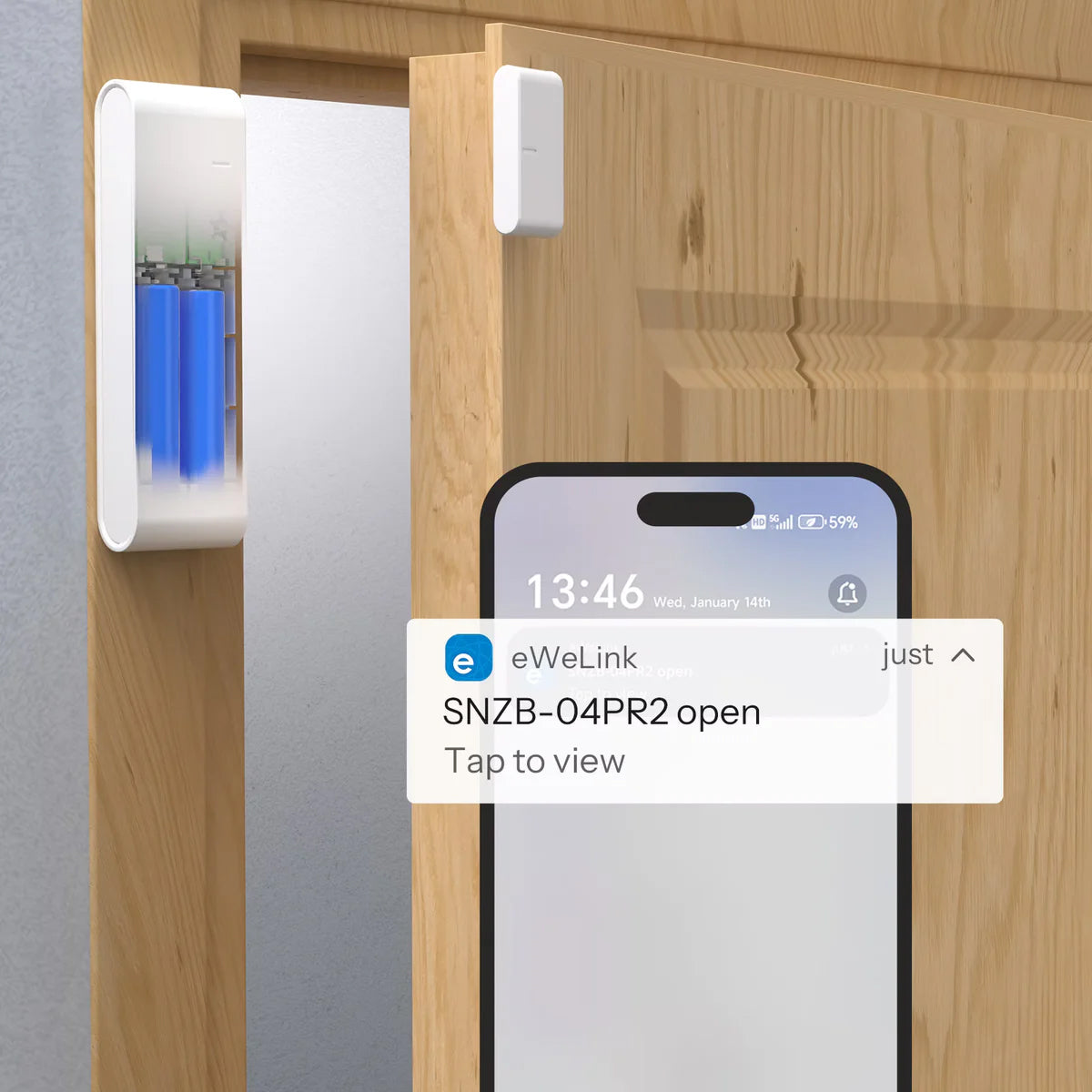 SONOFF SenseGuard DW Gen2 Zigbee Smart Door/Window Sensor SNZB-04PR2