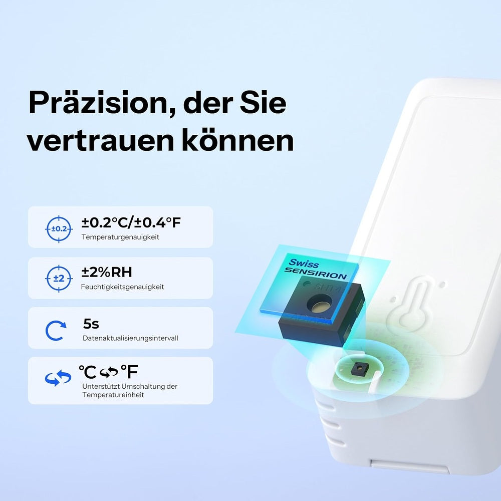 Sonoff SNZB-02B AirGuard TH Lite Zigbee 3.0 Temperatur Feuchte Sensor