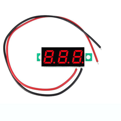 LED Voltmeter Spannung Digital Anzeige 0.28 Zoll 2,5V-30V - diverse Farben - NEU