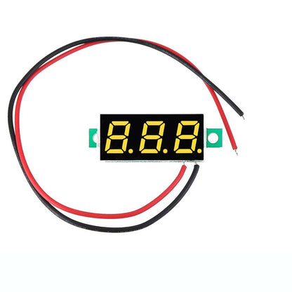 LED Voltmeter Spannung Digital Anzeige 0.28 Zoll 2,5V-30V - diverse Farben - NEU