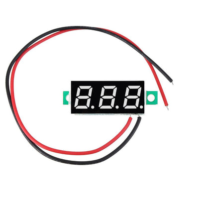 LED Voltmeter Spannung Digital Anzeige 0.28 Zoll 2,5V-30V - diverse Farben - NEU