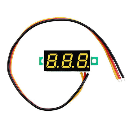 LED Voltmeter Spannung Digital Anzeige 0.28 Zoll 0V-100V - diverse Farben - NEU
