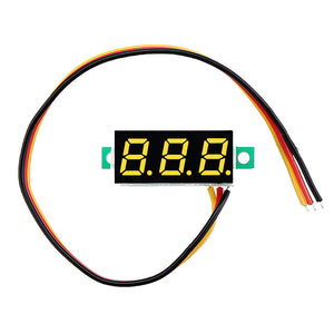 LED Voltmeter Voltage Digital Display 0.28 inch 0V-100V - Various Colors - NEW