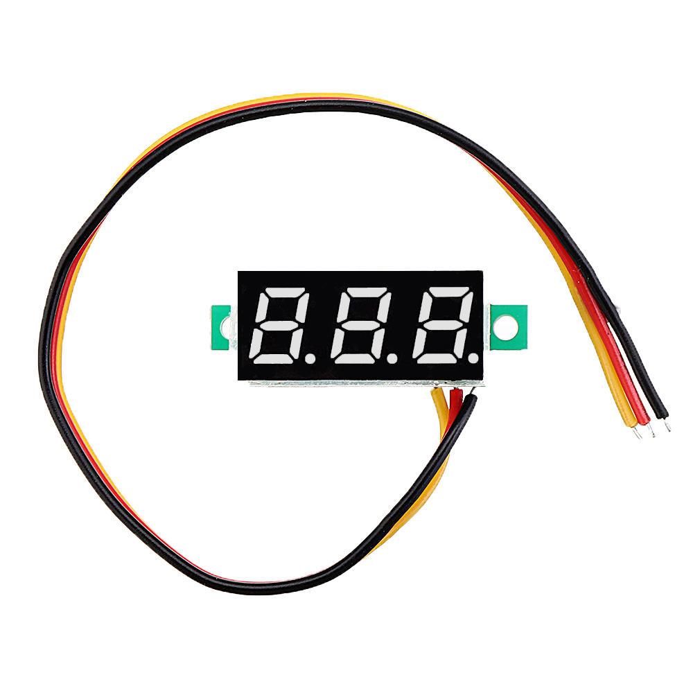 LED Voltmeter Spannung Digital Anzeige 0.28 Zoll 0V-100V - diverse Farben - NEU