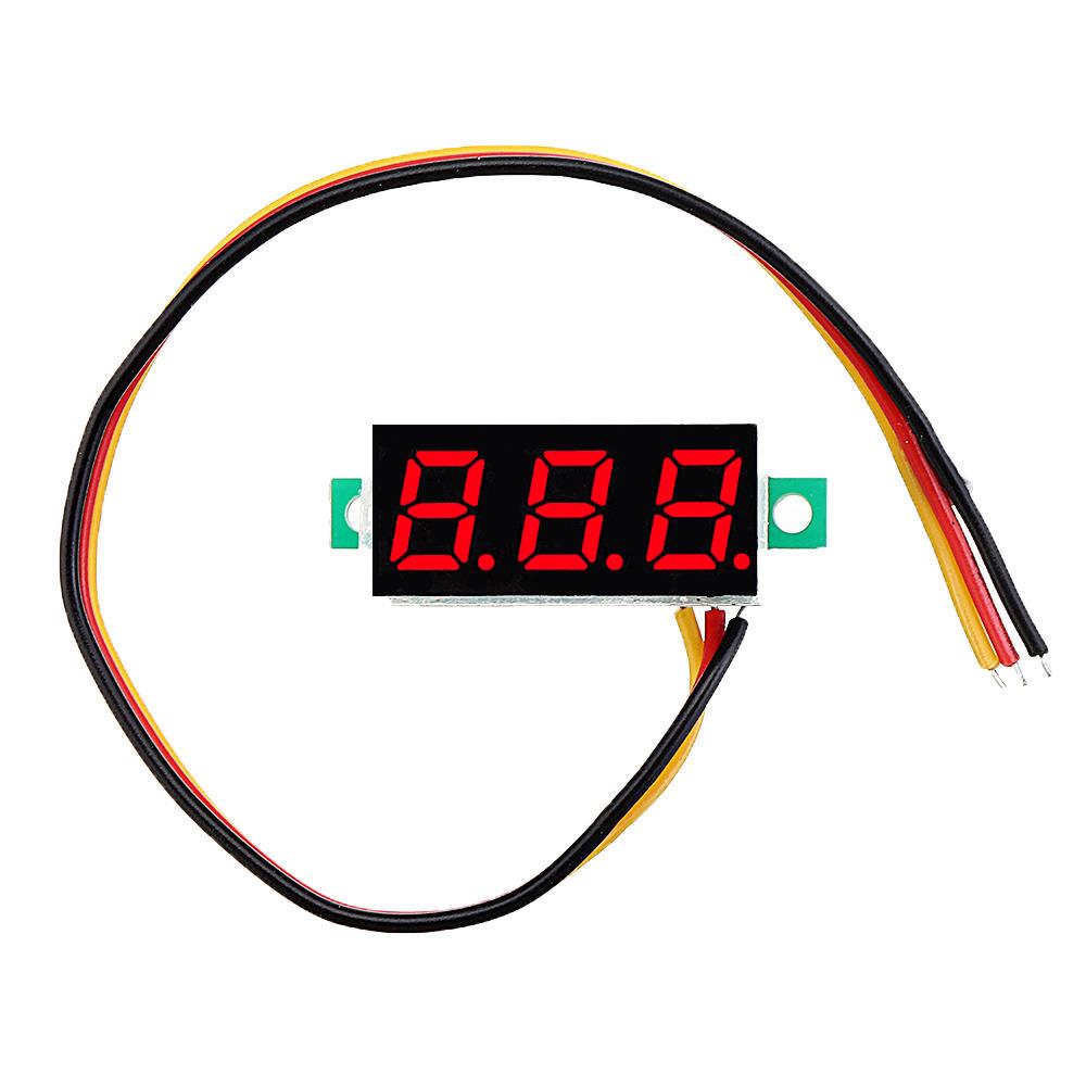 LED Voltmeter Spannung Digital Anzeige 0.28 Zoll 0V-100V - diverse Farben - NEU