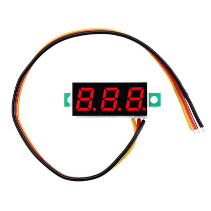 LED Voltmeter Spannung Digital Anzeige 0.28 Zoll 0V-100V - diverse Farben - NEU