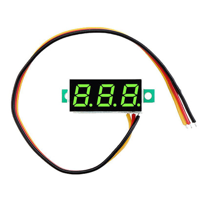 LED Voltmeter Spannung Digital Anzeige 0.28 Zoll 0V-100V - diverse Farben - NEU